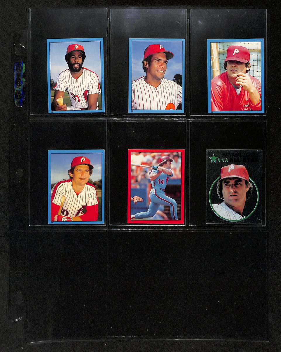 Lot of (49) 1982 Miscellaneous Phillies Baseball Cards TOPPS/Stickers 197738