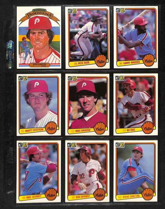 Lot of (57) 1983 Miscellaneous Phillies Baseball Cards Donruss/Fleer 197739