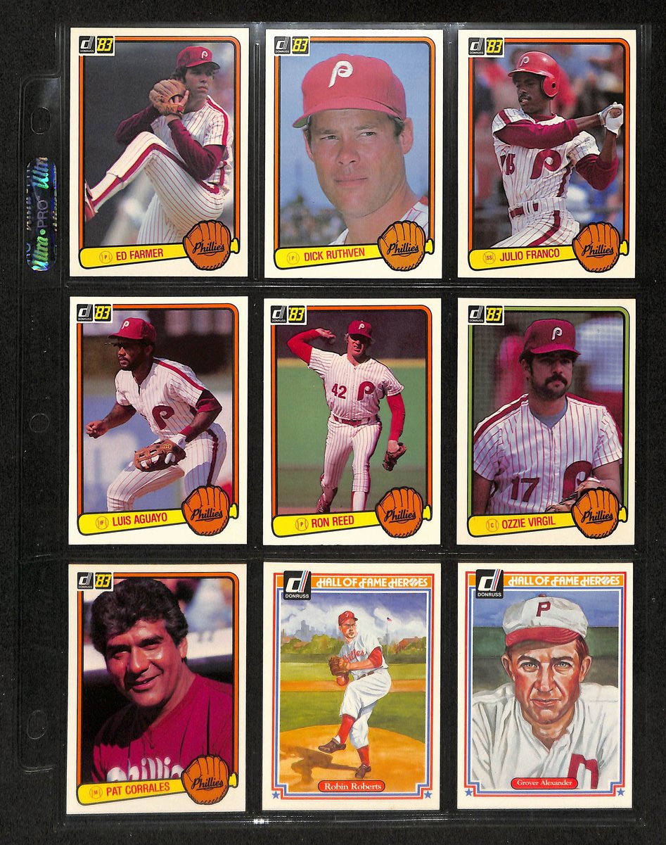 Lot of (57) 1983 Miscellaneous Phillies Baseball Cards Donruss/Fleer 197739