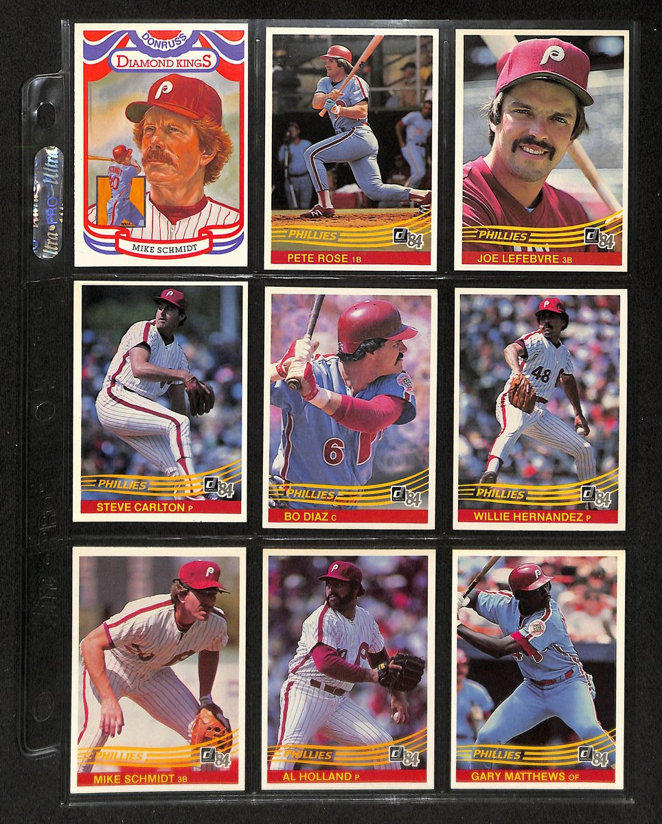 Lot of (25) 1984 Miscellaneous Phillies Baseball Cards Donruss 197741