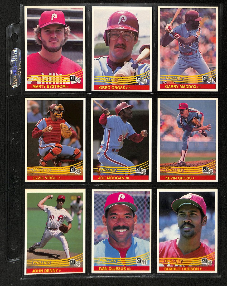 Lot of (25) 1984 Miscellaneous Phillies Baseball Cards Donruss 197741