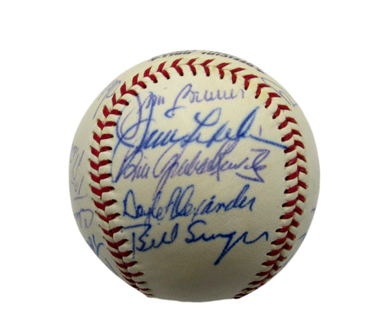 1971 Dodgers Team Signed by 16 ONL Baseball Garvey Wills Osteen Mota 198257