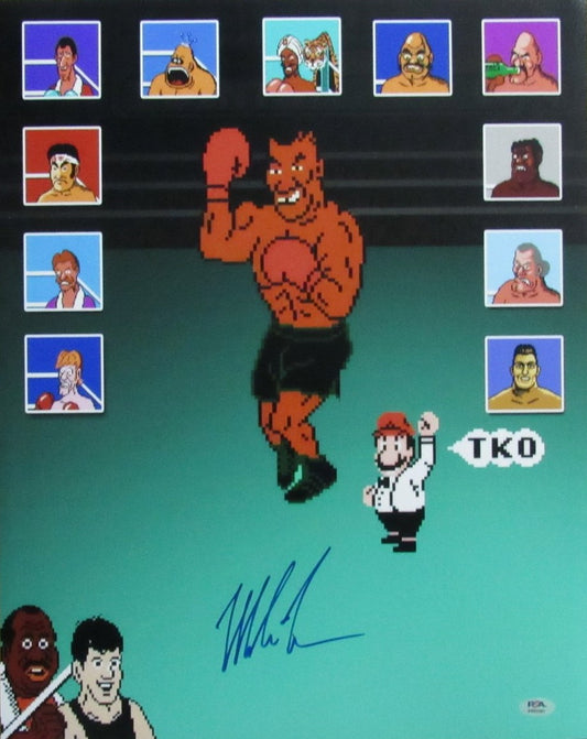 Mike Tyson Signed/Autographed 16x20 "Punch Out" Photo PSA/DNA 190803