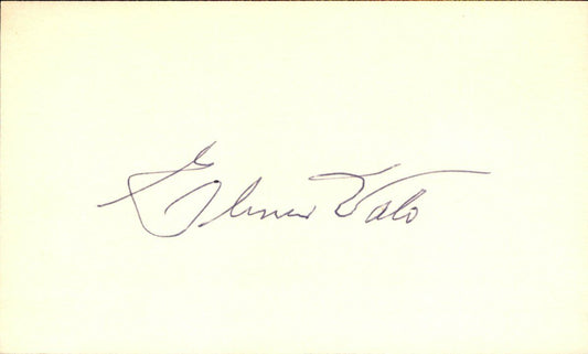 Elmer Valo Athletics d.1998 Signed/Autographed 3x5 Index Card 162505