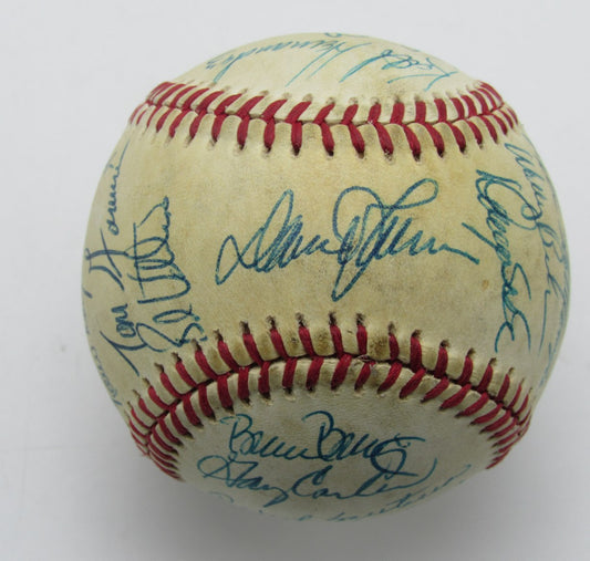 1985 New York Mets Team Signed by (27) ONL Baseball Carter Foster 196290