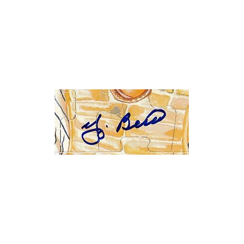 Yogi Berra HOF Signed/Autographed 8x11 1990 Leaf Perez-Steel Photo Puzzle 198390