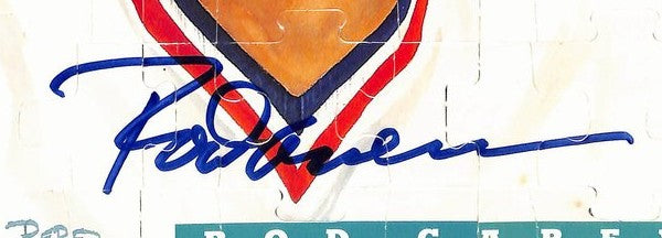 Rod Carew HOF Signed/Autographed 8x11 1991 Leaf Perez-Steel Photo Puzzle 198393