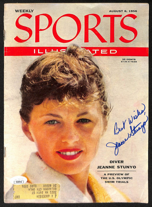 Jeanne Stunyo Diver Signed 08/06/1956 Sports Illustrated Magazine JSA 198018
