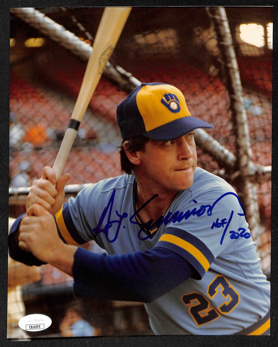 Ted Simmons HOF Milwaukee Brewers Signed/Inscribed 8x10 Photo JSA 198388