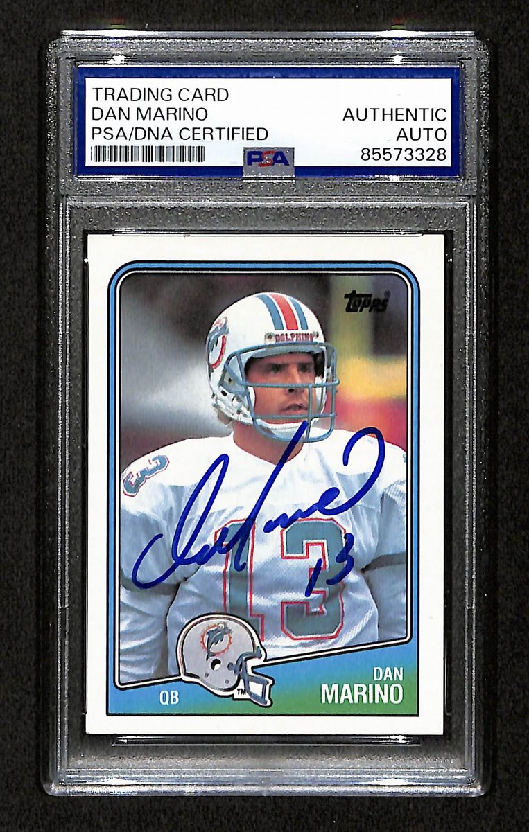 Dan Marino HOF Signed/Auto On Card 1988 TOPPS Card #190 PSA/DNA 198767