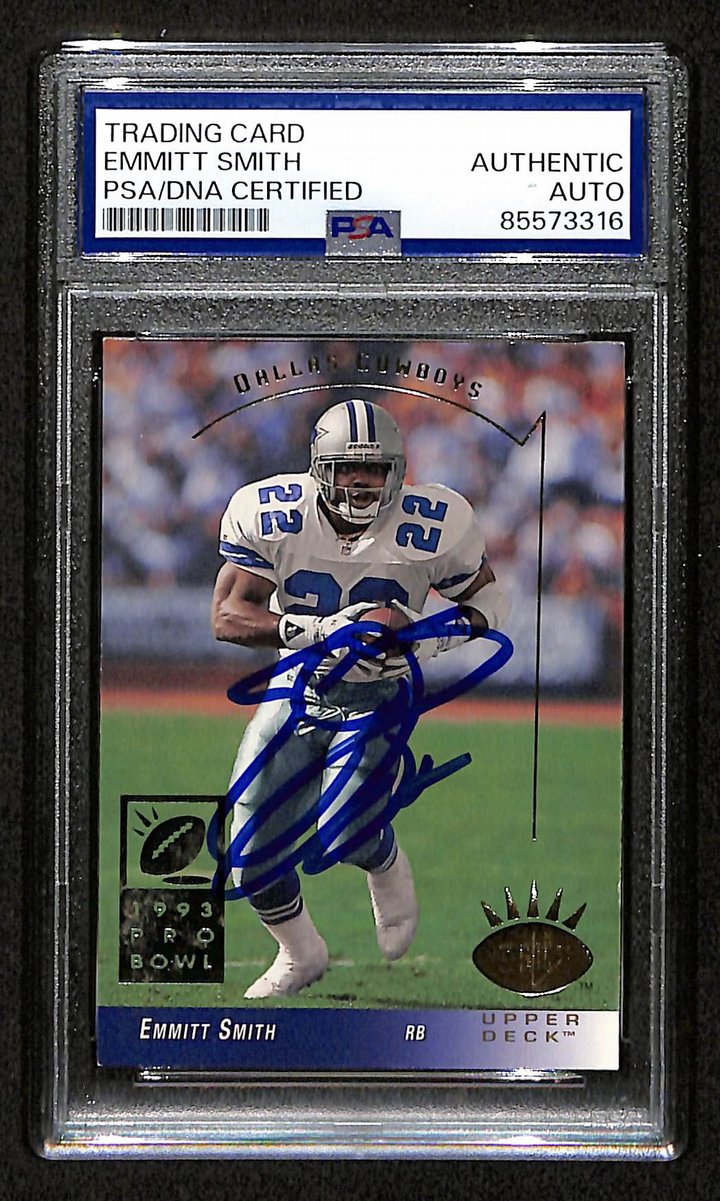 Emitt Smith HOF Signed/Auto On Card 1993 Upper Deck SP Card #72 PSA/DNA 198769