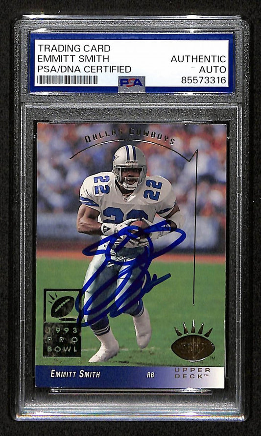 Emitt Smith HOF Signed/Auto On Card 1993 Upper Deck SP Card #72 PSA/DNA 198769