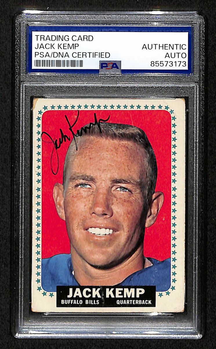 Jack Kemp Buffalo Bills Signed/Auto On Card 1964 TOPPS Card #30 PSA/DNA 198771