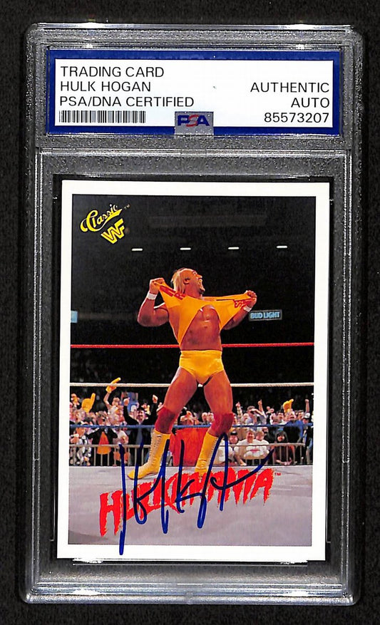 Hulk Hogan Signed/Autographed 1990 Classic Hulkamania Card #90 PSA/DNA 198778