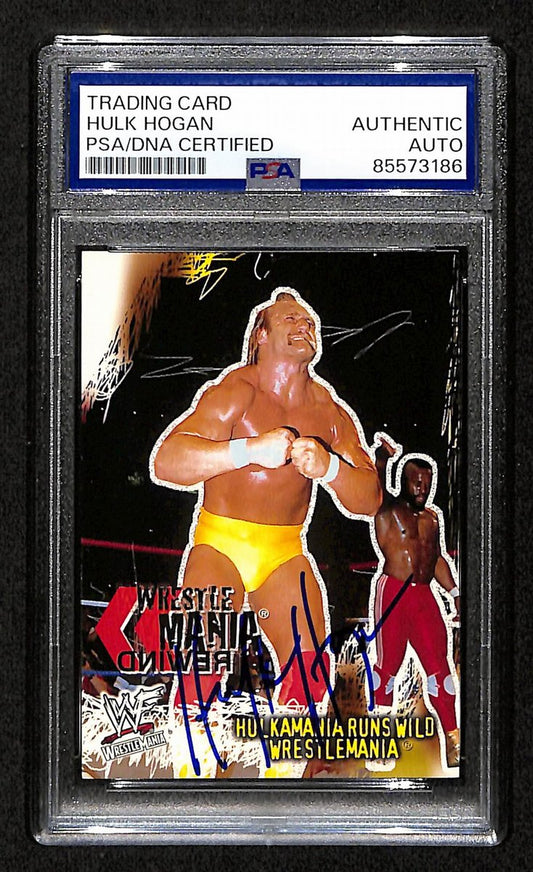 Hulk Hogan Signed/Autographed 2001 Fleer WWF Card #82 WR PSA/DNA 198788