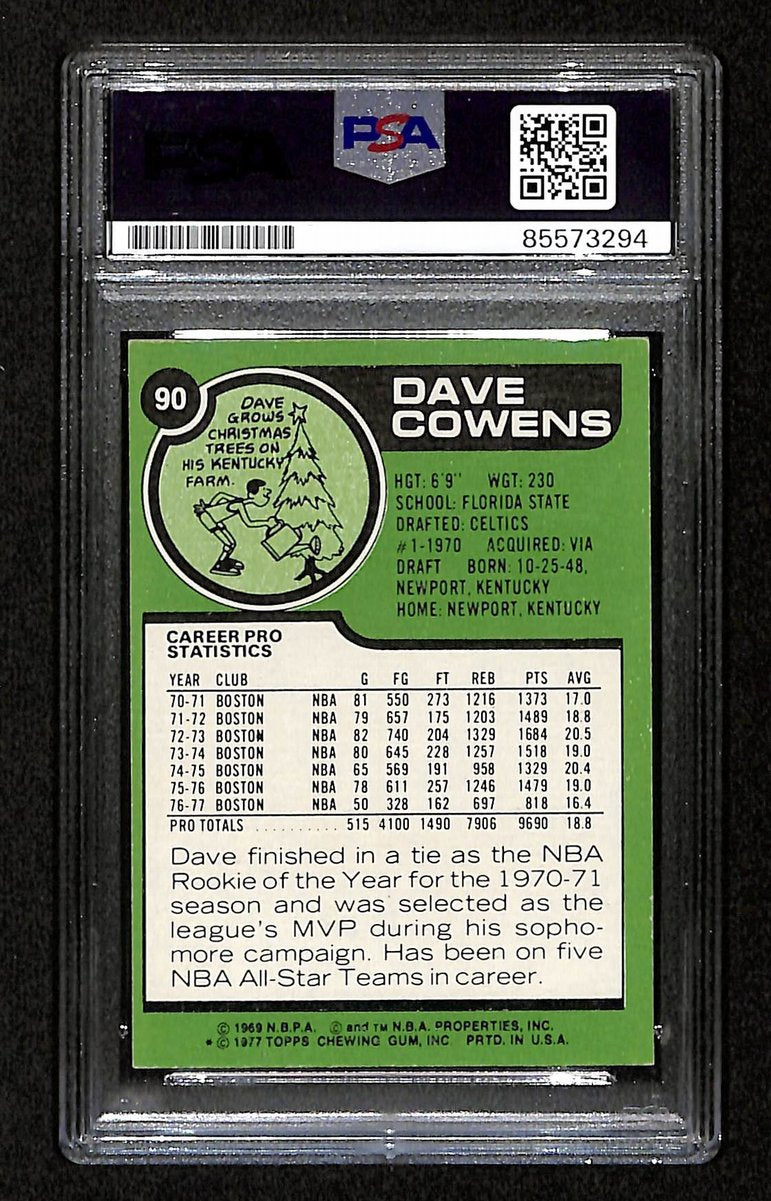 Dave Cowens HOF Signed/Inscribed On Card 1977 TOPPS Card #90 PSA/DNA 198742