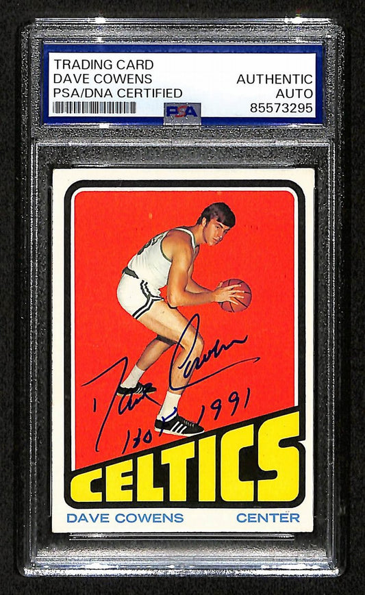 Dave Cowens HOF Signed/Inscribed On Card 1972 TOPPS Card #7 PSA/DNA 198744