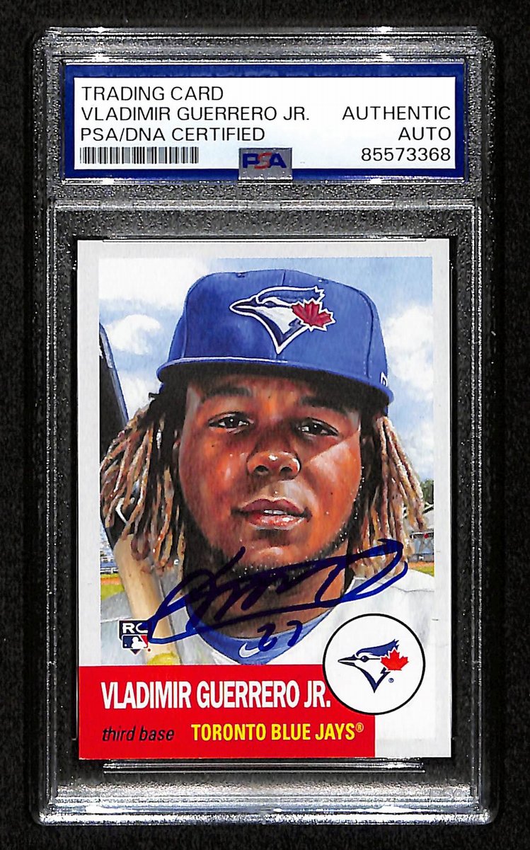 Vladimir Guerrero Jr. Signed/Auto On Card 2019 TOPPS Card #179 PSA/DNA 198756