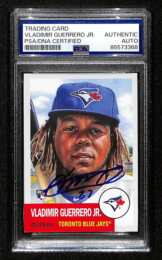 Vladimir Guerrero Jr. Signed/Auto On Card 2019 TOPPS Card #179 PSA/DNA 198756