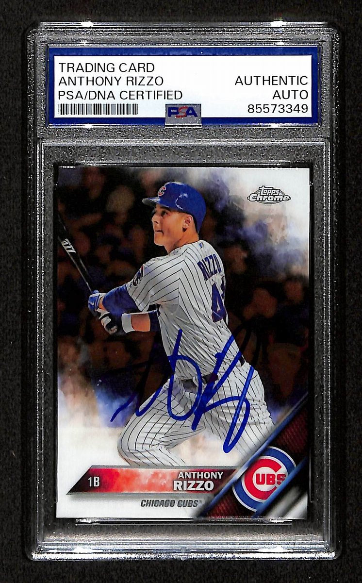 Anthony Rizzo Signed/Autographed On Card 2016 TOPPS Card #87 PSA/DNA 198738