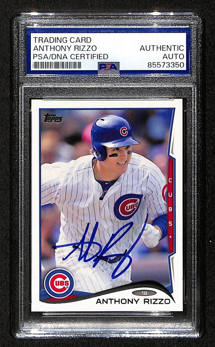 Anthony Rizzo Signed/Autographed On Card 2014 TOPPS Card #17 PSA/DNA 198739