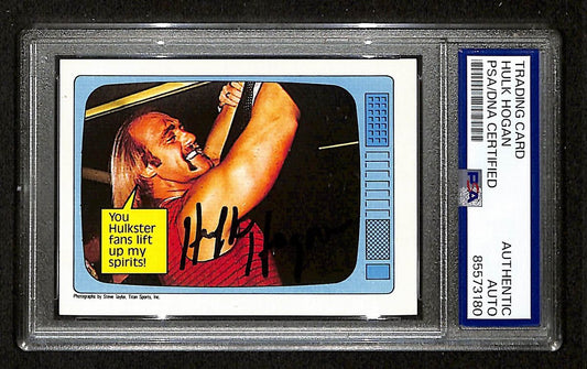 Hulk Hogan Signed/Autographed On Card 1985 TOPPS WWF Card #225 PSA/DNA 198801