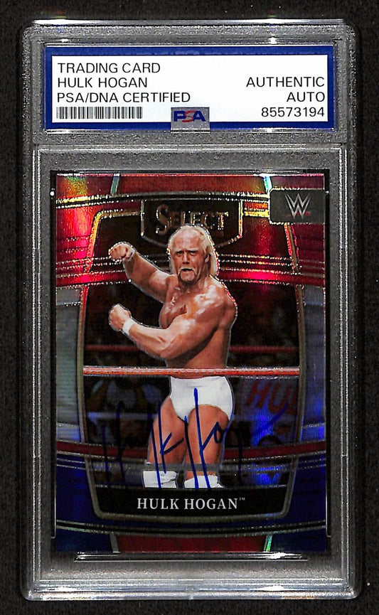 Hulk Hogan Signed/Autographed On Card 2022 Panini Select Card #69 PSA/DNA 198802