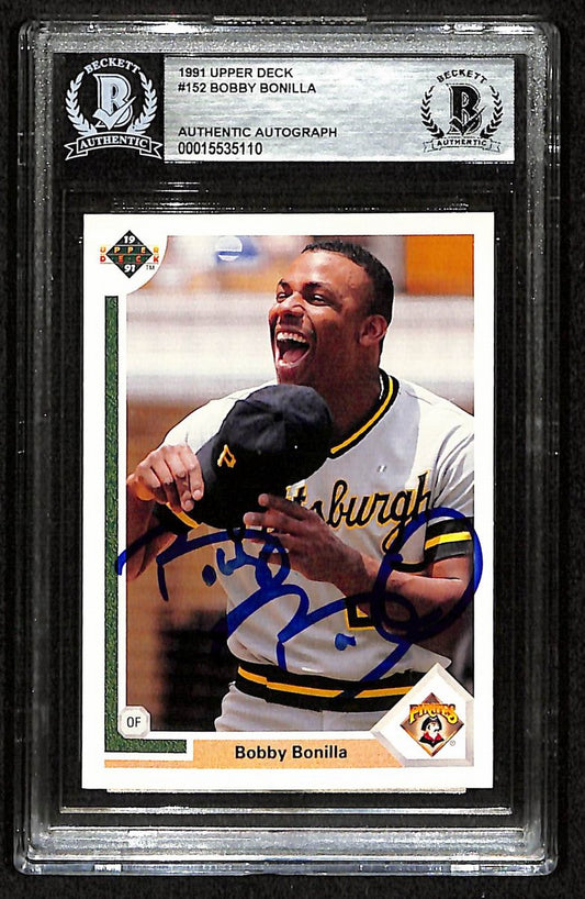 Bobby Bonilla Signed/Auto On Card 1991 Upper Deck Card #152 BAS/Beckett 197131
