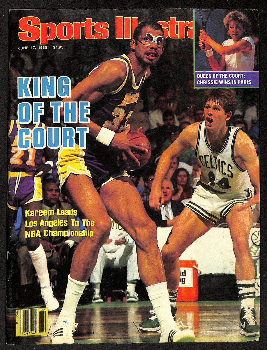 1985 Sports Illustrated Magazine Kareem Abdul-Jabbar on Cover No Label 198805