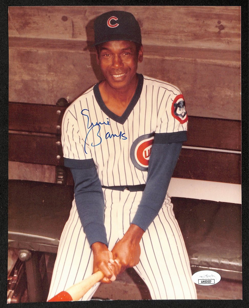 Ernie Banks HOF Signed/Autographed 8x10 Photo Chicago Cubs JSA 198828
