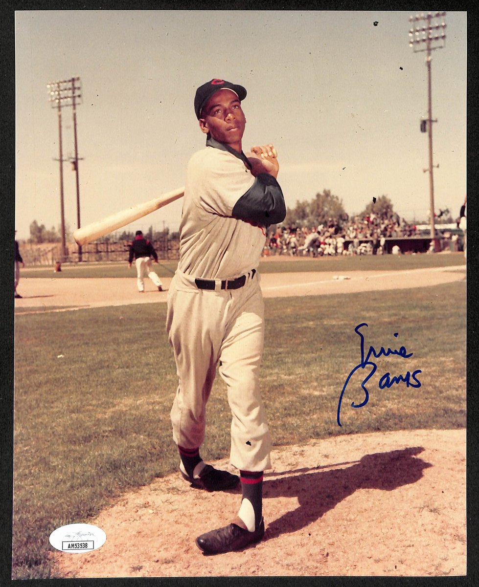 Ernie Banks HOF Signed/Autographed 8x10 Photo Chicago Cubs JSA 198829