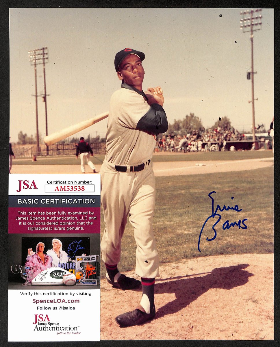 Ernie Banks HOF Signed/Autographed 8x10 Photo Chicago Cubs JSA 198829