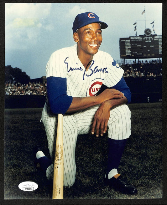 Ernie Banks HOF Signed/Autographed 8x10 Photo Chicago Cubs JSA 198839