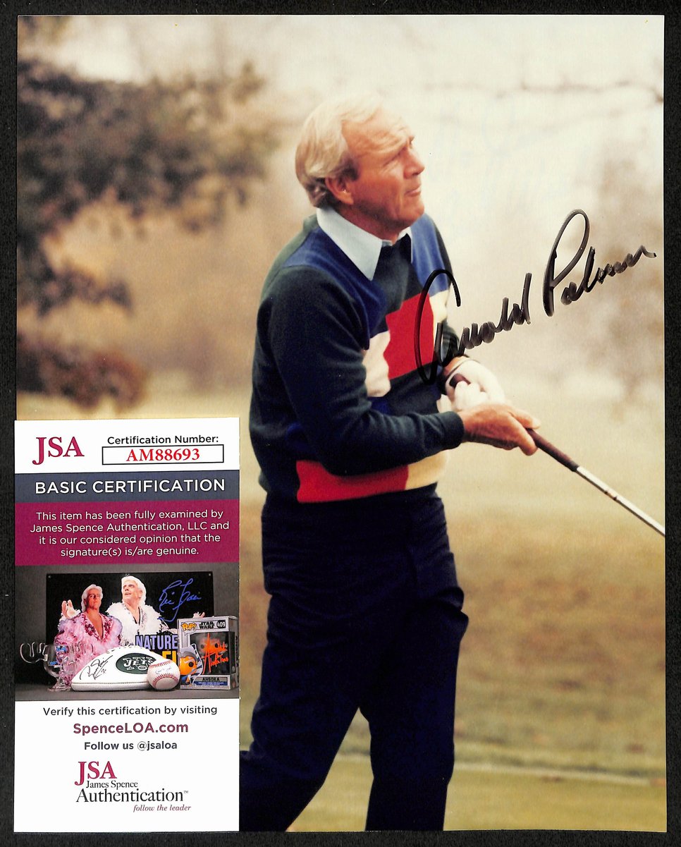 Arnold Palmer Signed/Autographed 8x10 Photo PGA Masters Champ JSA 198840