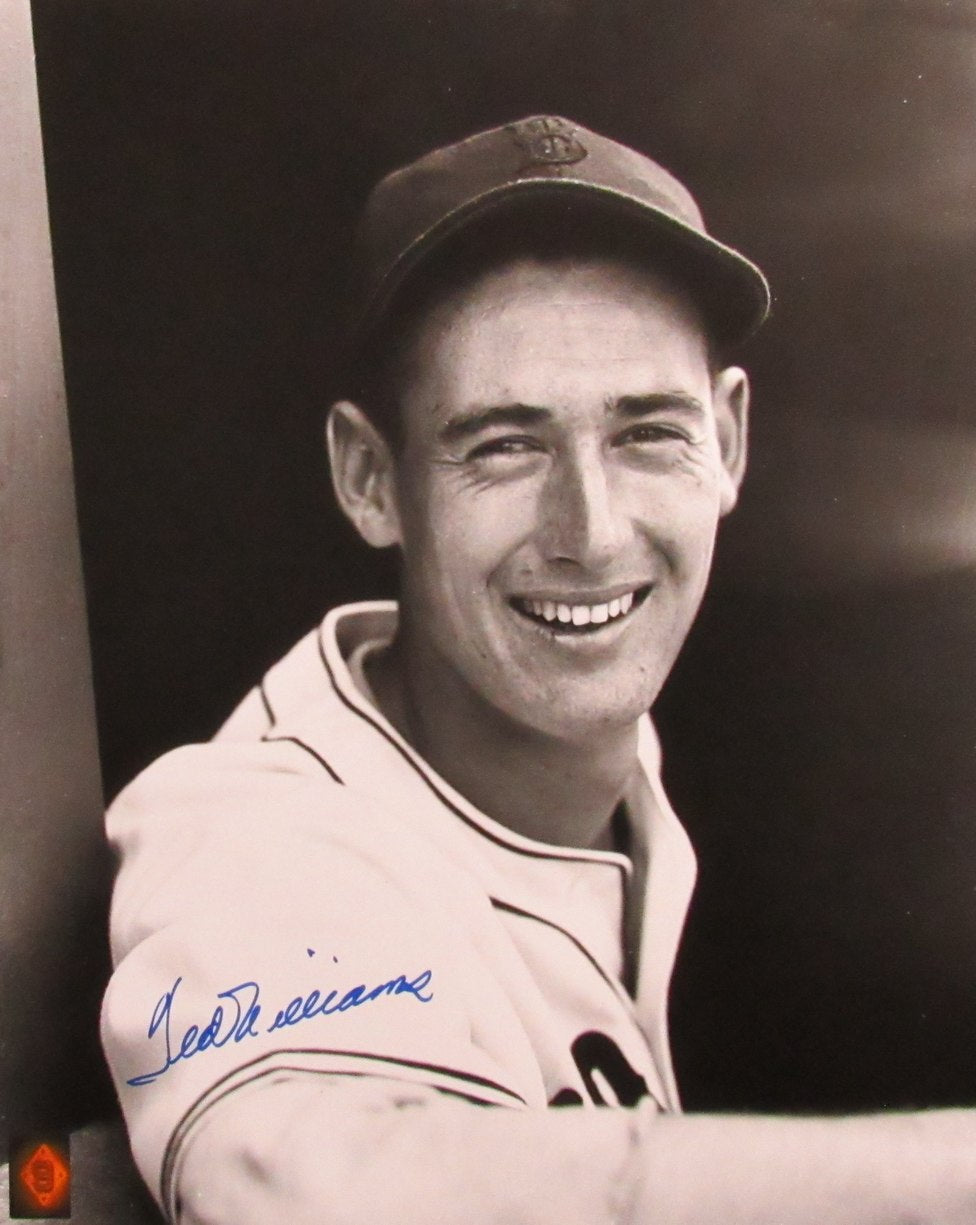 Ted Williams HOF Signed/Autographed 16x20 B/W Photo Boston Red Sox TWF 198509