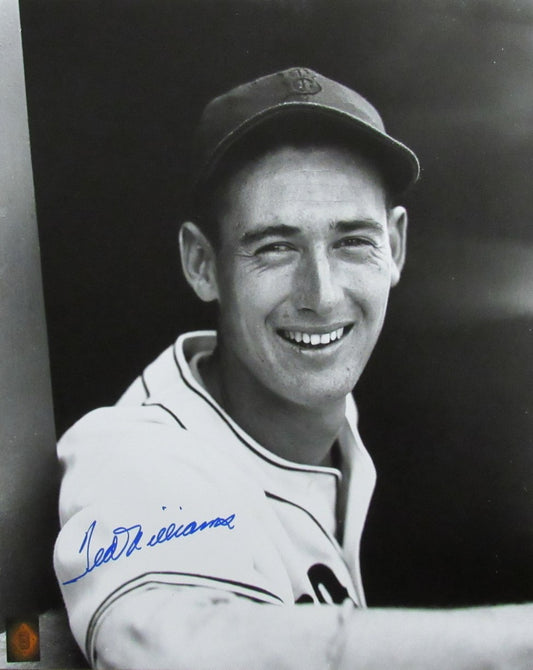Ted Williams HOF Signed/Autographed 16x20 B/W Photo Boston Red Sox TWF 198511