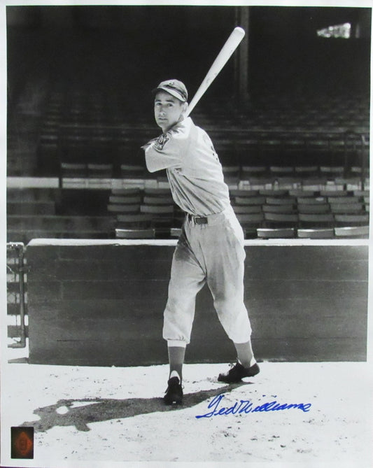 Ted Williams HOF Signed/Autographed 16x20 B/W Photo Boston Red Sox TWF 198513