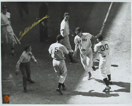 Ted Williams HOF Signed/Autographed 16x20 B/W Photo Boston Red Sox TWF 198518