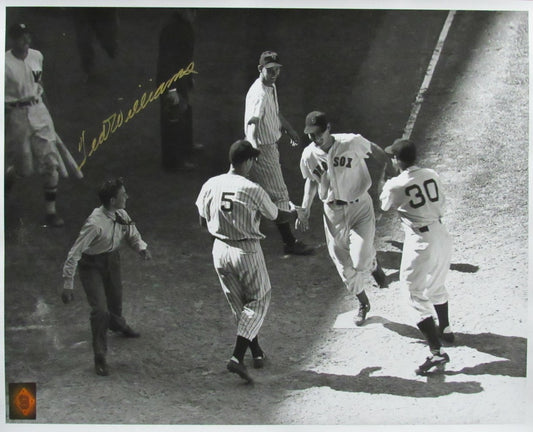 Ted Williams HOF Signed/Autographed 16x20 B/W Photo Boston Red Sox TWF 198519