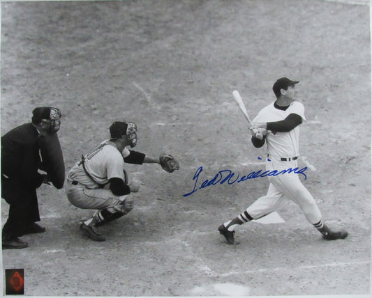 Ted Williams HOF Signed/Autographed 16x20 B/W Photo Boston Red Sox TWF 198521