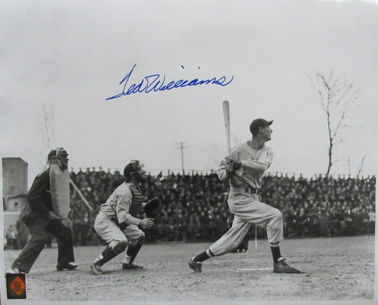 Ted Williams HOF Signed/Autographed 16x20 B/W Photo Boston Red Sox TWF 198526