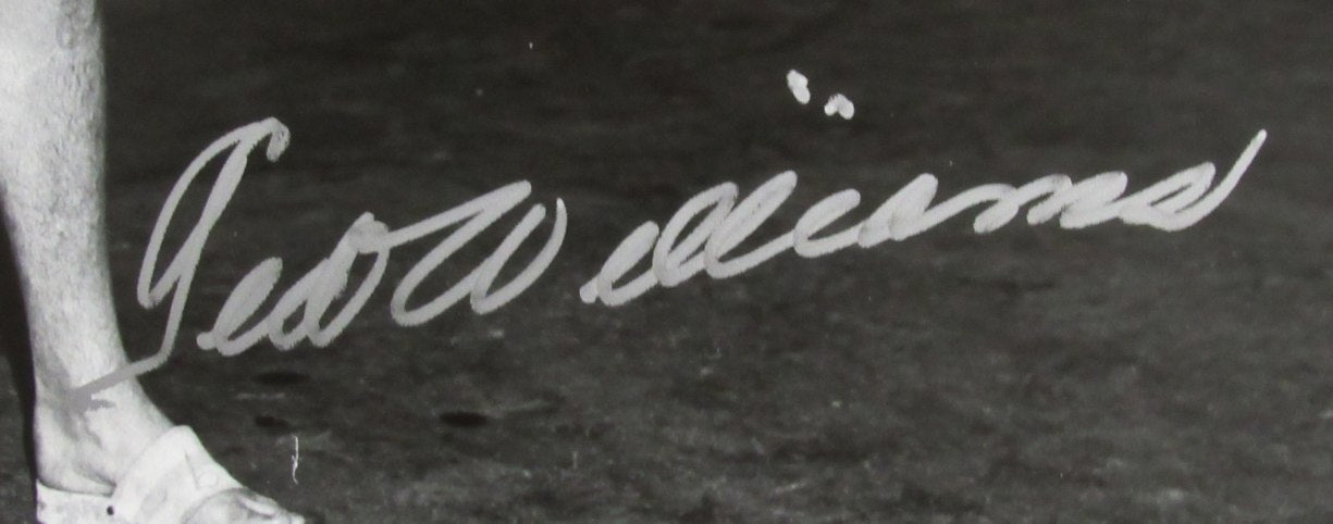 Ted Williams HOF Signed/Autographed 16x20 B/W Photo Boston Red Sox TWF 198528