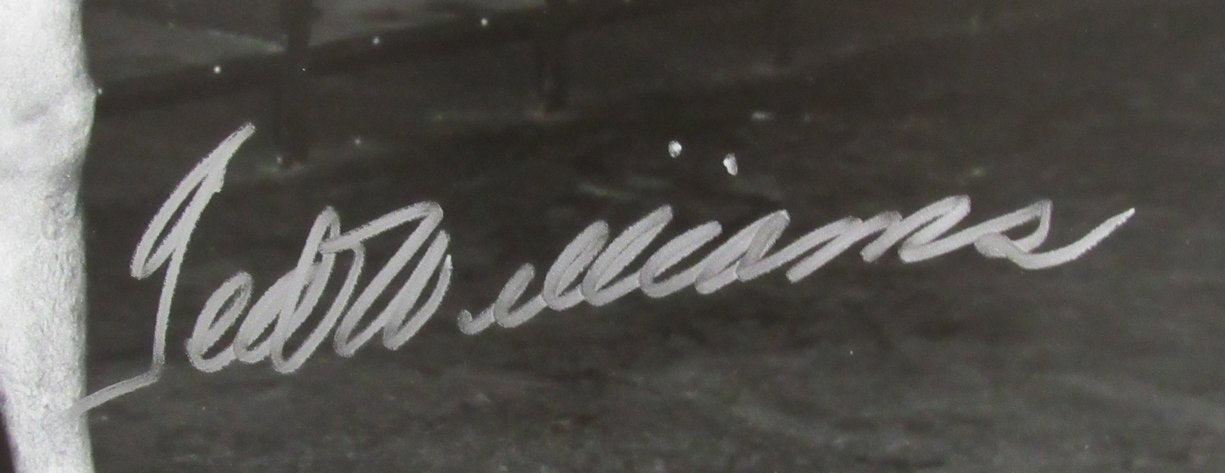 Ted Williams HOF Signed/Autographed 16x20 B/W Photo Boston Red Sox TWF 198530