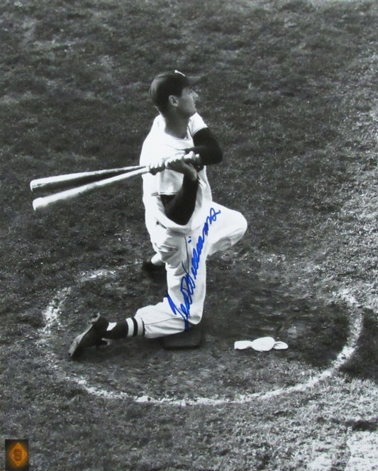Ted Williams HOF Signed/Autographed 16x20 B/W Photo Boston Red Sox TWF 198532