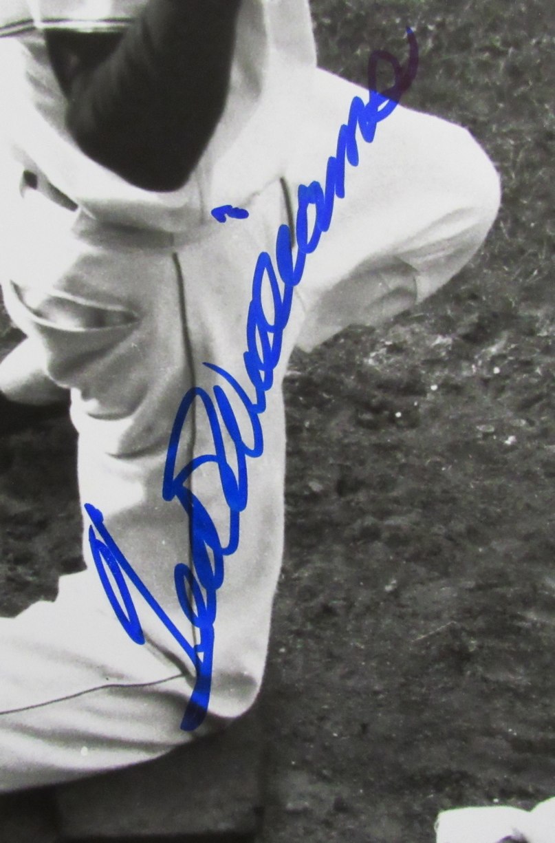 Ted Williams HOF Signed/Autographed 16x20 B/W Photo Boston Red Sox TWF 198533