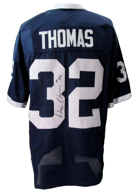 Roman Wilson Signed/Auto Blue Custom Football Jersey Michigan BAS/Beckett 198320