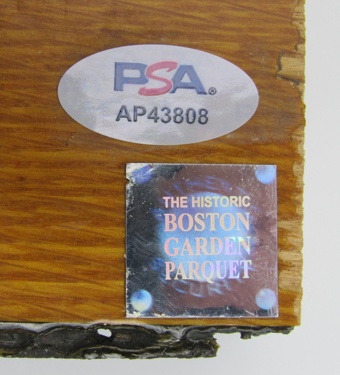 Larry Bird/Bill Russell Dual-Signed Boston Garden Floor 6x4 Board PSA/DNA 197423
