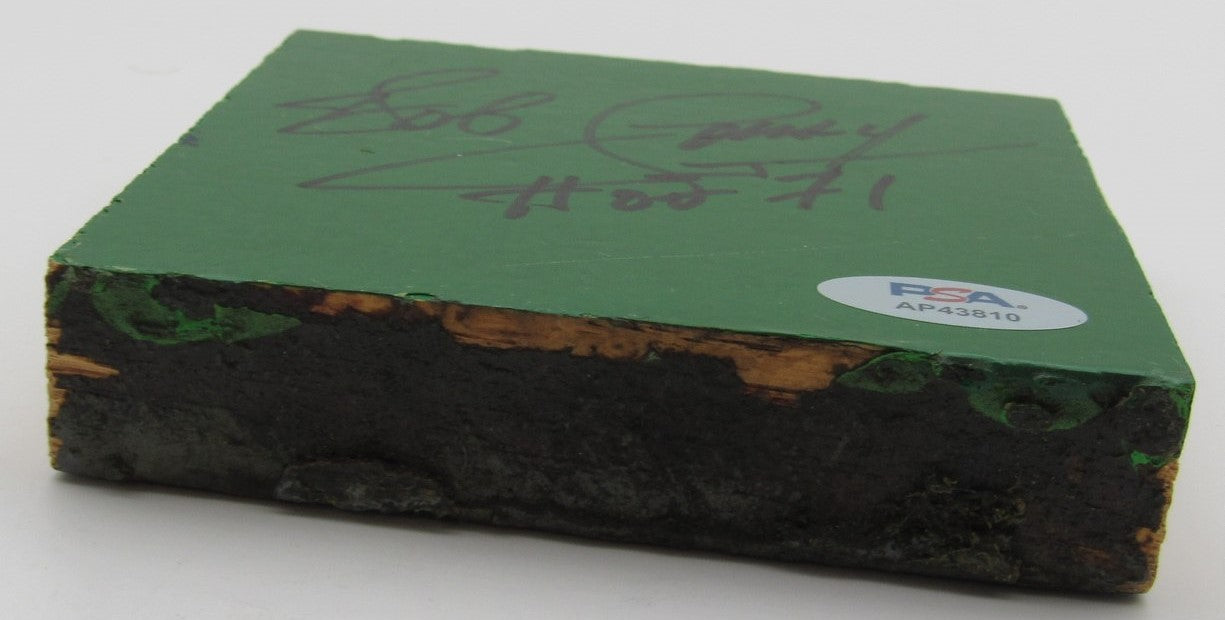 Bob Cousy Signed/Inscribed Boston Garden Parquet Floor 4x4 Board PSA/DNA 197424