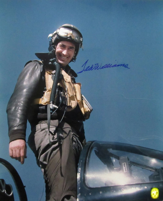 Ted Williams HOF Signed/Autographed 20x24 Photo Fighter Pilot Boston TWF 198537