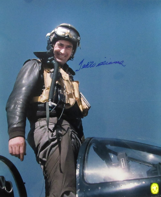Ted Williams HOF Signed/Autographed 20x24 Photo Fighter Pilot Boston TWF 198538
